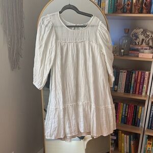 American Eagle Outfitters White Midi Dress